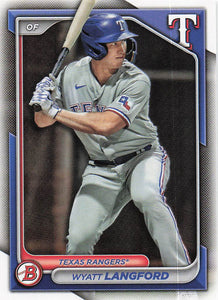 2024 Bowman Baseball Prospects Blue Wyatt Langford #BP-64