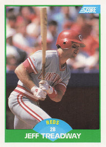 1989 Score Baseball Jeff Treadway #86