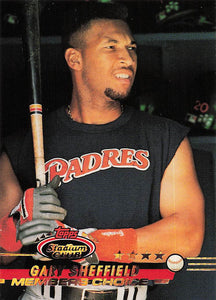 1993 Stadium Club Baseball Gary Sheffield #300