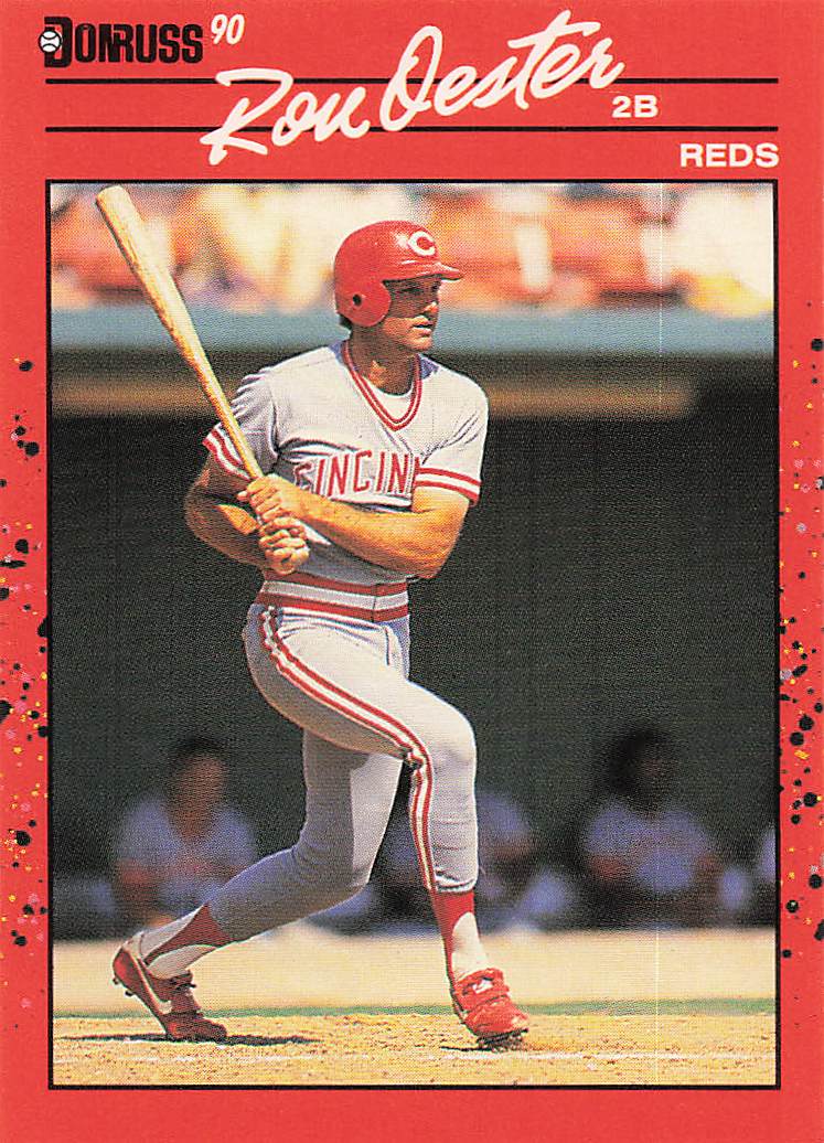 1990 Donruss Baseball Ron Oester #317