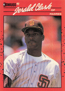 1990 Donruss Baseball Jerald Clark #593b