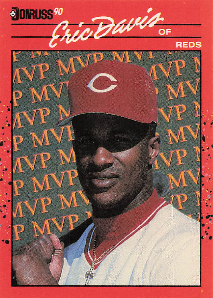 1990 Donruss Baseball Bonus MVP's Eric Davis #BC-23