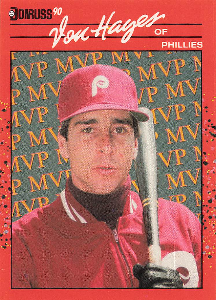 1990 Donruss Baseball Bonus MVP's Von Hayes #BC-25