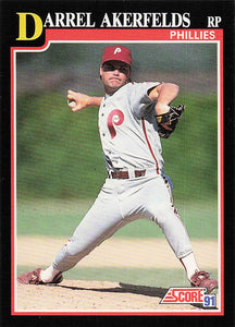 1991 Score Baseball Darrel Akerfelds #223