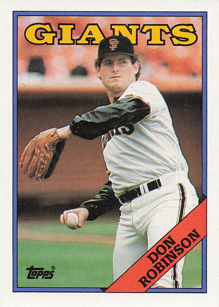 1988 Topps Baseball Don Robinson #52