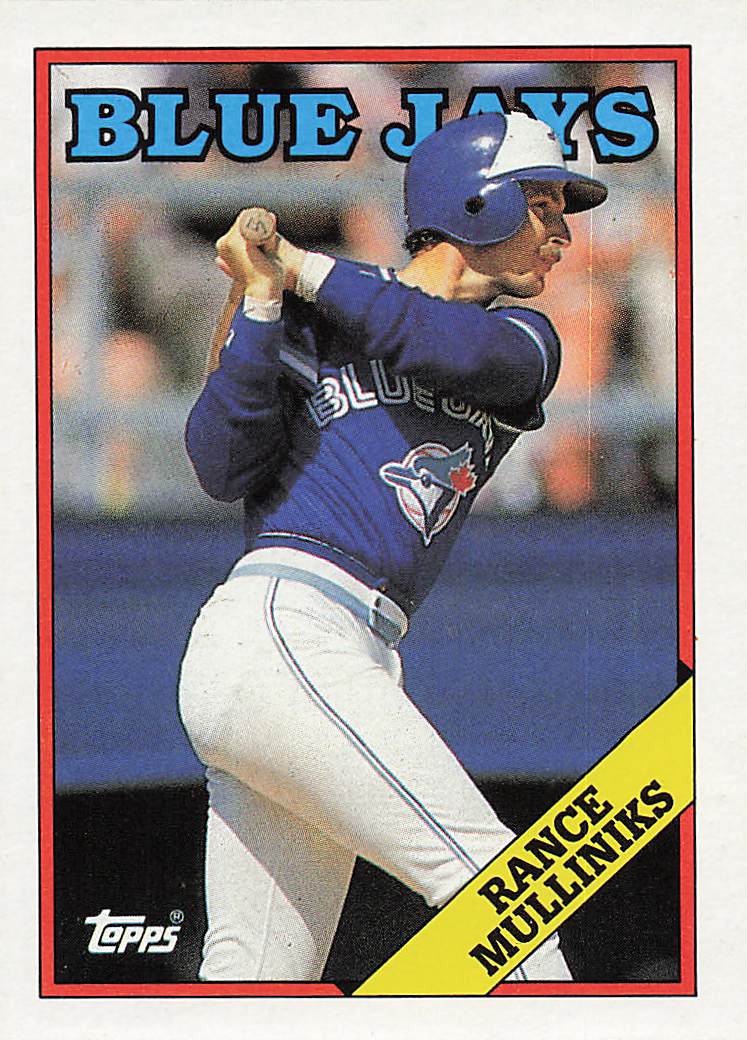 1988 Topps Baseball Rance Mulliniks #167