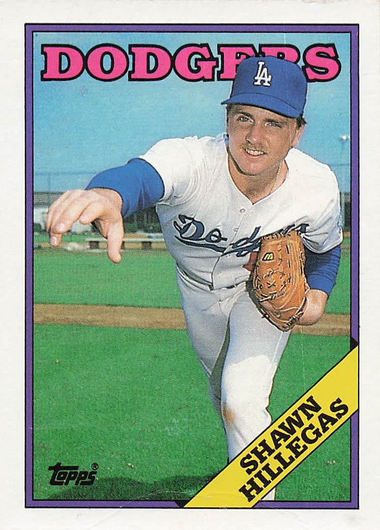1988 Topps Baseball Shawn Hillegas #455 Rookie