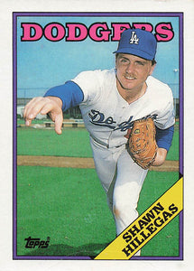 1988 Topps Baseball Shawn Hillegas #455 Rookie