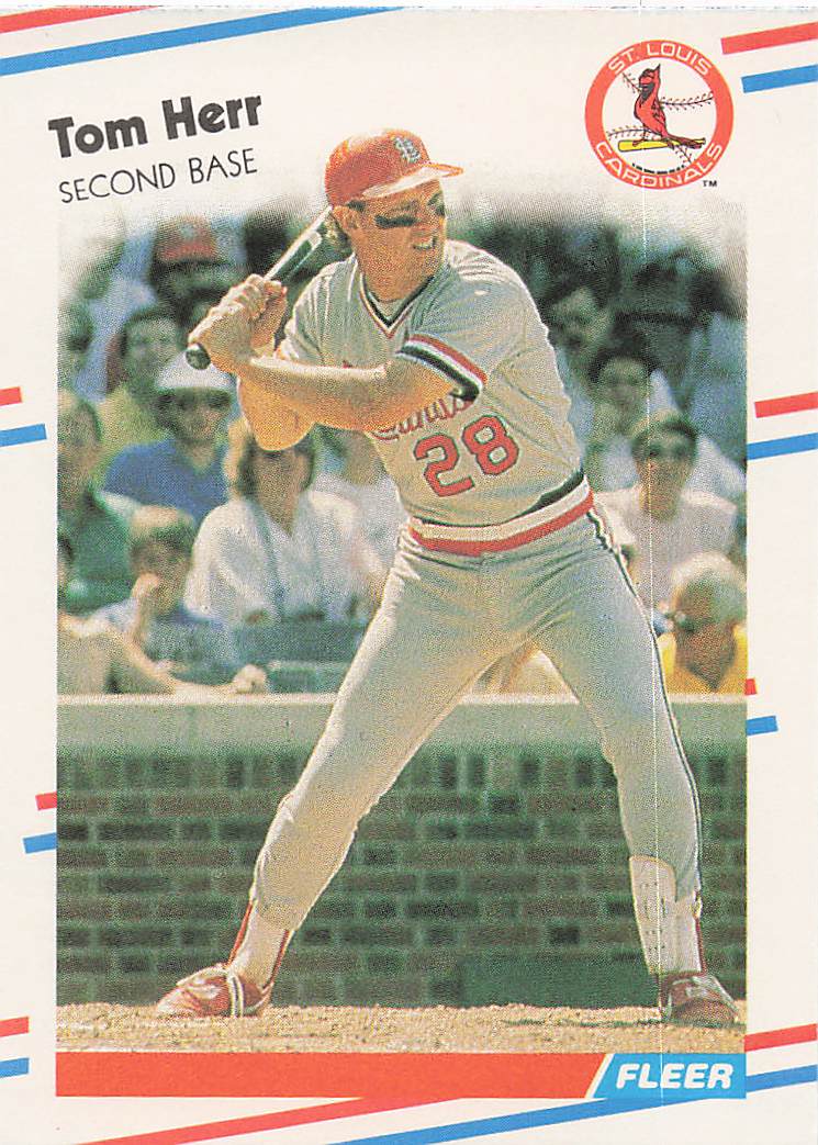 1988 Fleer Baseball Tom Herr #35