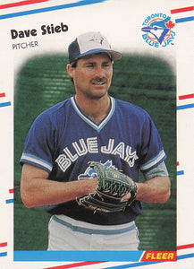 1988 Fleer Baseball Dave Stieb #123