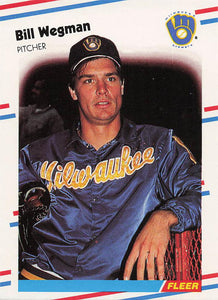 1988 Fleer Baseball Bill Wegman #177