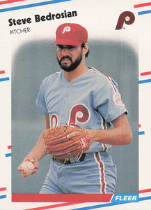 1988 Fleer Baseball Steve Bedrosian #298