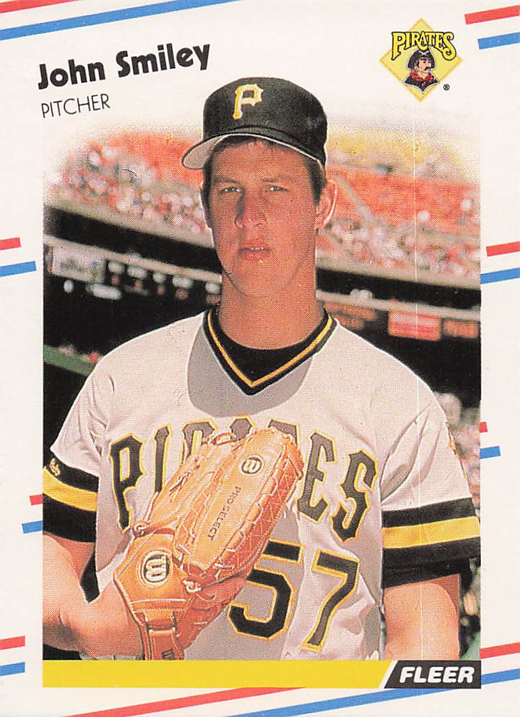 1988 Fleer Baseball John Smiley #340 Rookie