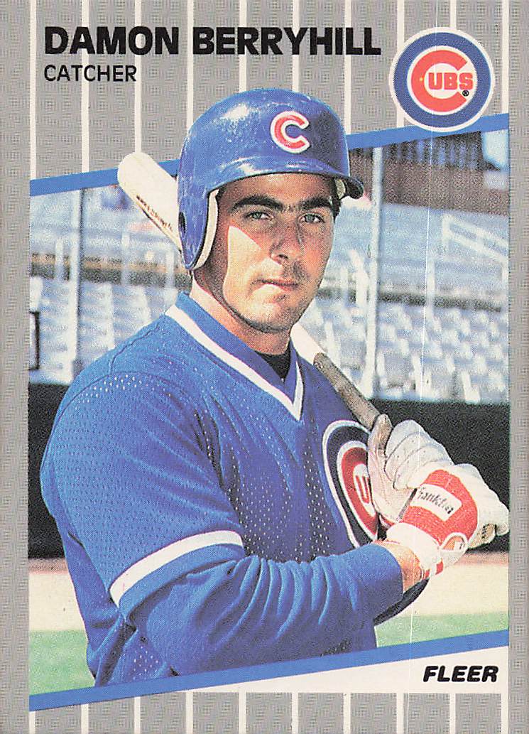 1989 Fleer Baseball Damon Berryhill #418