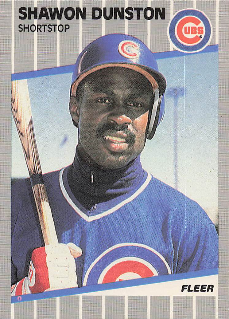 1989 Fleer Baseball Shawon Dunston #424