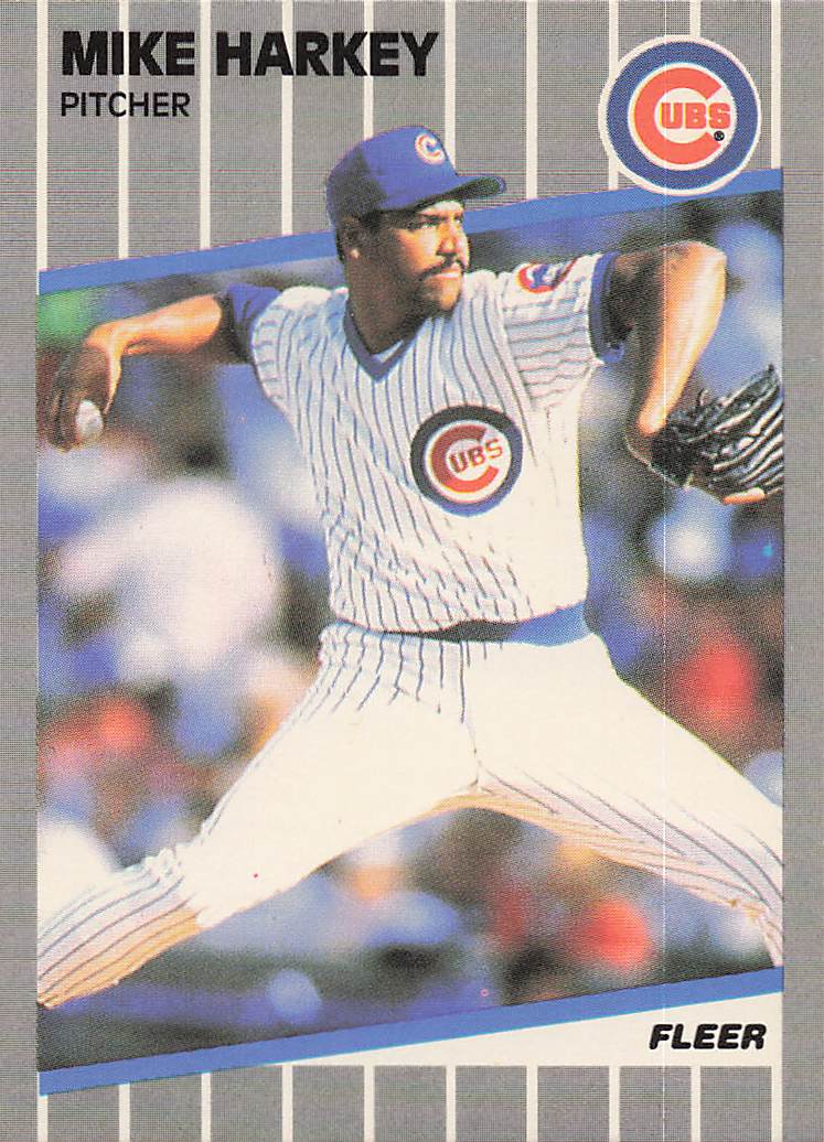 1989 Fleer Baseball Mike Harkey #427 Rookie