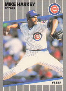 1989 Fleer Baseball Mike Harkey #427 Rookie
