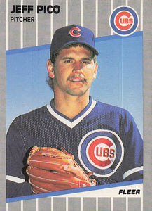 1989 Fleer Baseball Jeff Pico #436 Rookie
