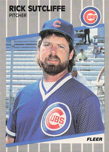 1989 Fleer Baseball Rick Sutcliffe #439