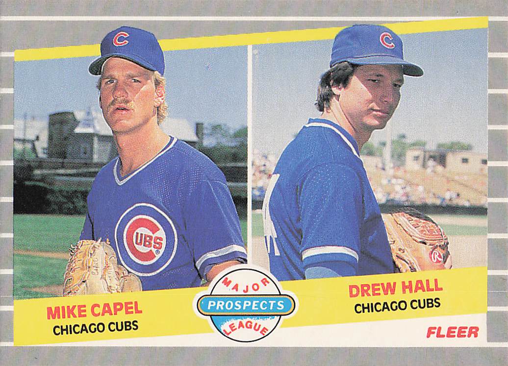 1989 Fleer Baseball Mike Capel / Drew Hall MLP #643 Rookie