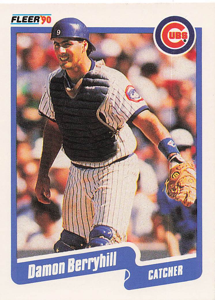 1990 Fleer Baseball Damon Berryhill #26b