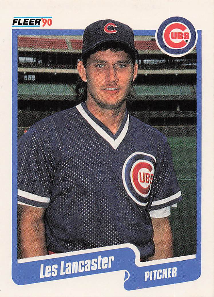 1990 Fleer Baseball Les Lancaster #35
