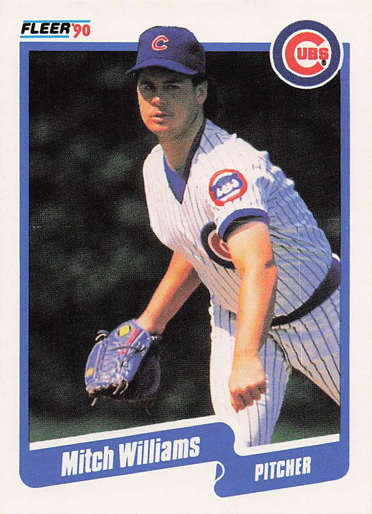 1990 Fleer Baseball Mitch Williams #48b