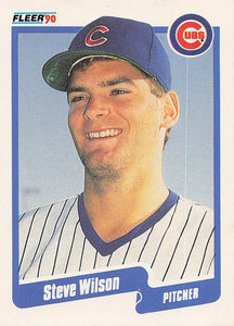 1990 Fleer Baseball Steve Wilson #49