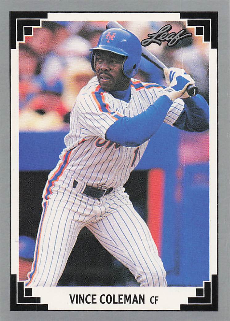 1991 Leaf Baseball Vince Coleman #427