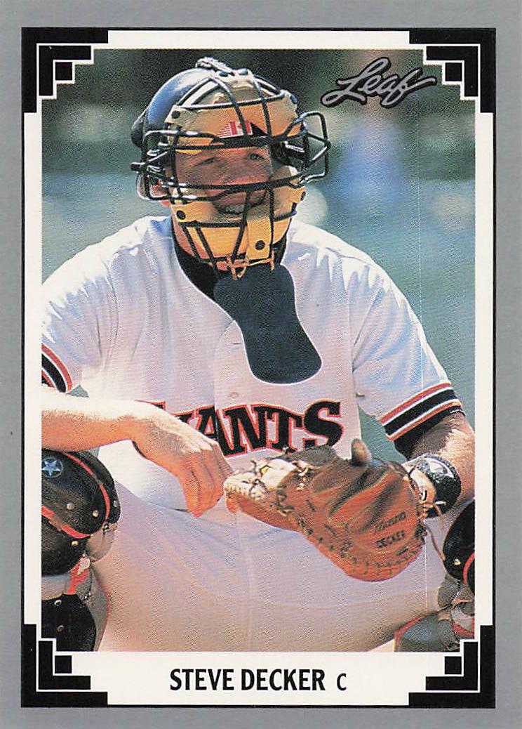 1991 Leaf Baseball Steve Decker #441 Rookie