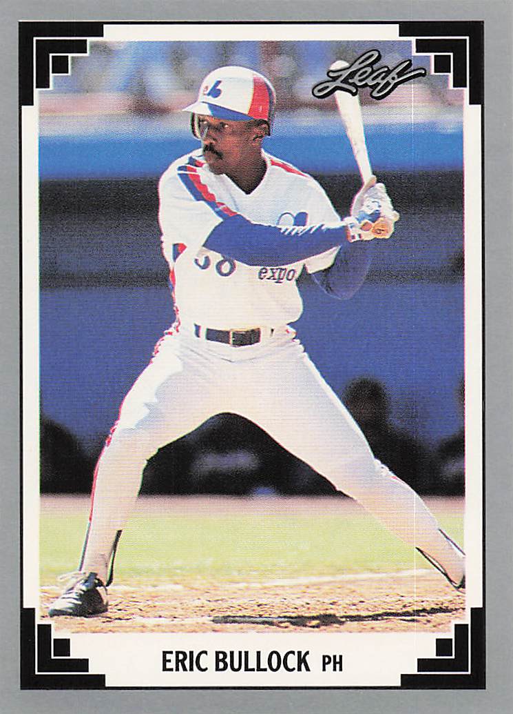 1991 Leaf Baseball Eric Bullock #470