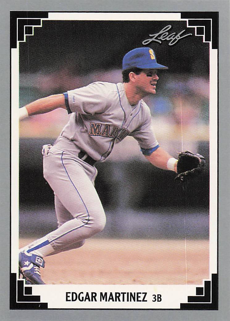 1991 Leaf Baseball Edgar Martinez #477