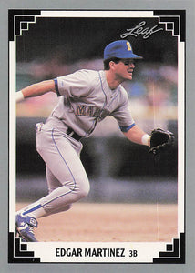 1991 Leaf Baseball Edgar Martinez #477