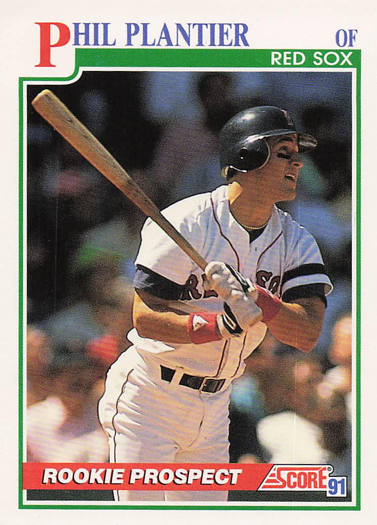 1991 Score Baseball Phil Plantier #348 Rookie