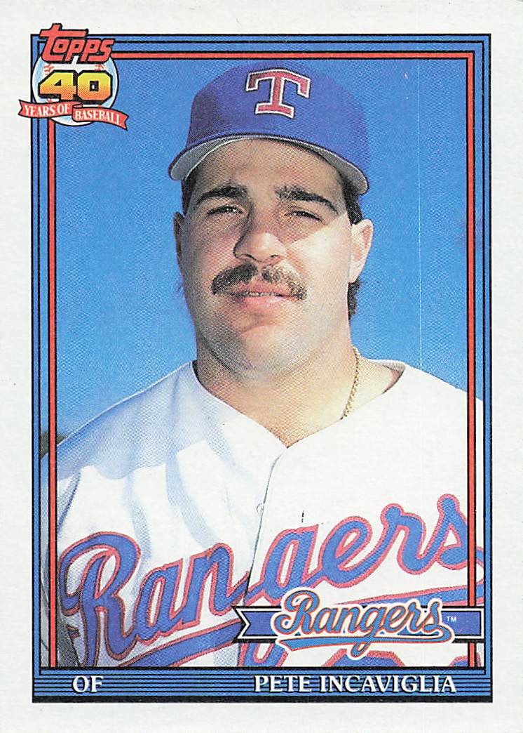 1991 Topps Baseball Pete Incaviglia #172