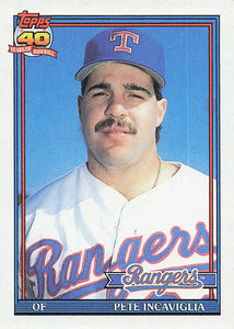 1991 Topps Baseball Pete Incaviglia #172