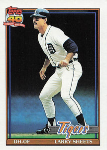 1991 Topps Baseball Larry Sheets #281