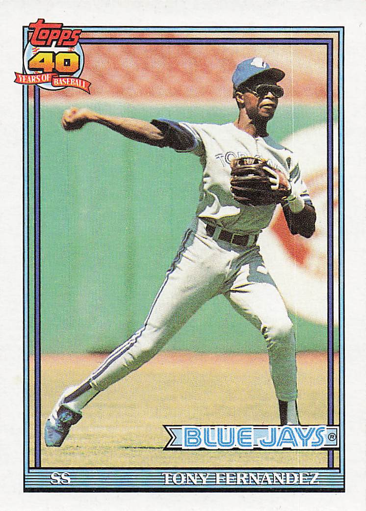 1991 Topps Baseball Tony Fernandez #320