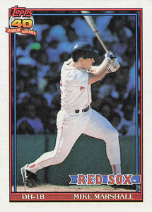 1991 Topps Baseball Mike Marshall #356