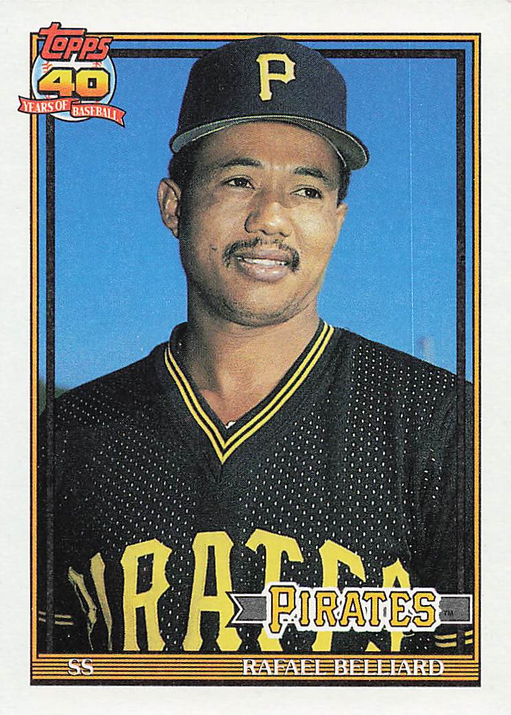 1991 Topps Baseball Rafael Belliard #487