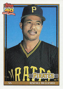 1991 Topps Baseball Rafael Belliard #487