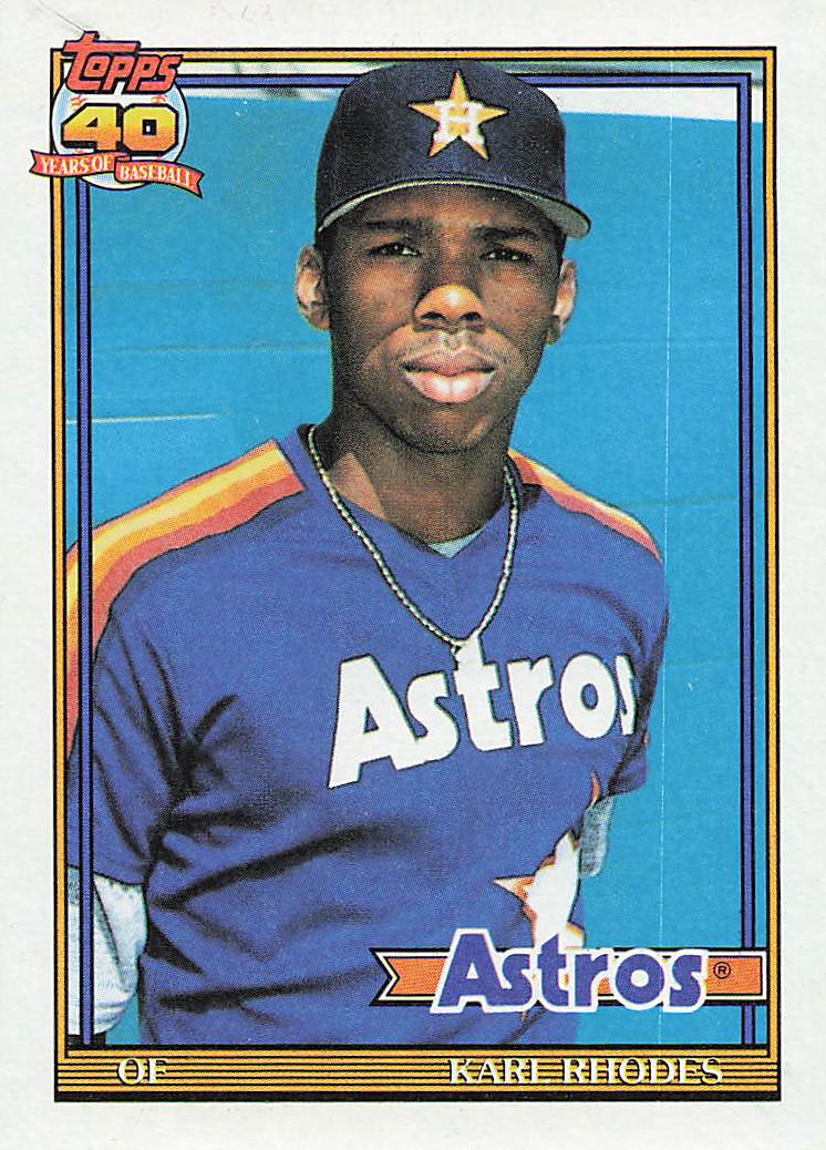 1991 Topps Baseball Tuffy Rhodes #516