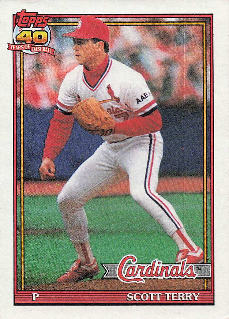 1991 Topps Baseball Scott Terry #539