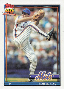 1991 Topps Baseball Bob Ojeda #601