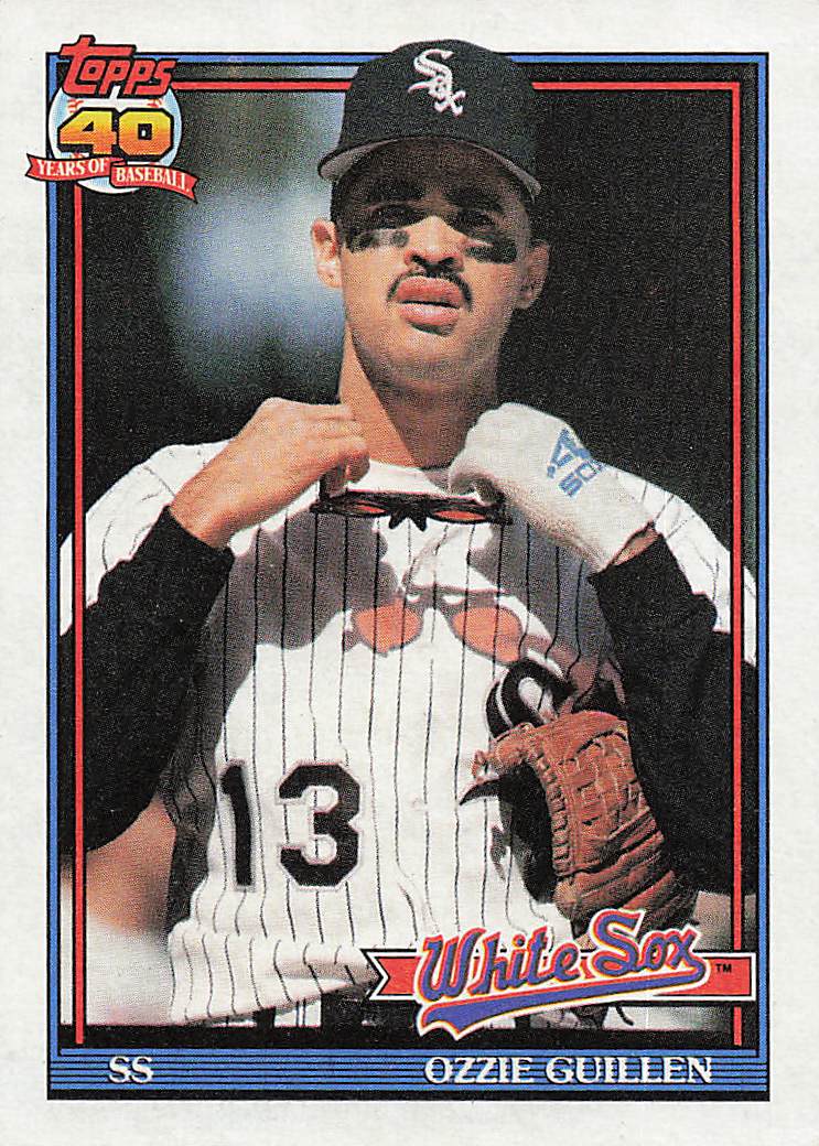1991 Topps Baseball Ozzie Guillen #620