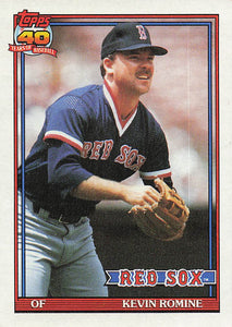 1991 Topps Baseball Kevin Romine #652