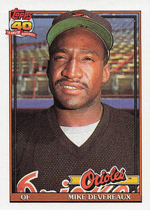 1991 Topps Baseball Mike Devereaux #758