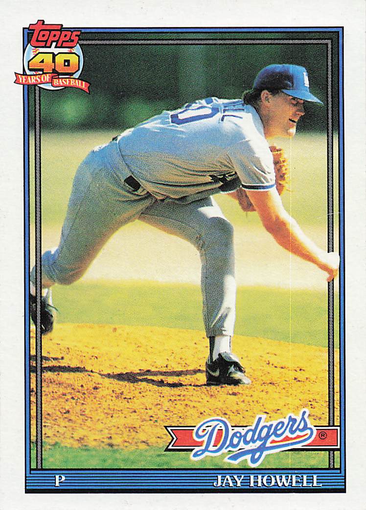 1991 Topps Baseball Jay Howell #770