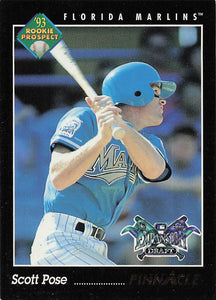 1993 Pinnacle Baseball Scott Pose #576 Rookie