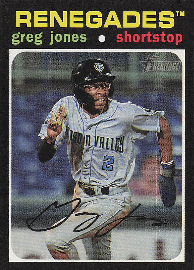 2020 Topps Heritage Minor League Baseball Greg Jones #165